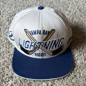 Reebok Tampa Bay Lightning Vintage Hockey Cap - Blue and White